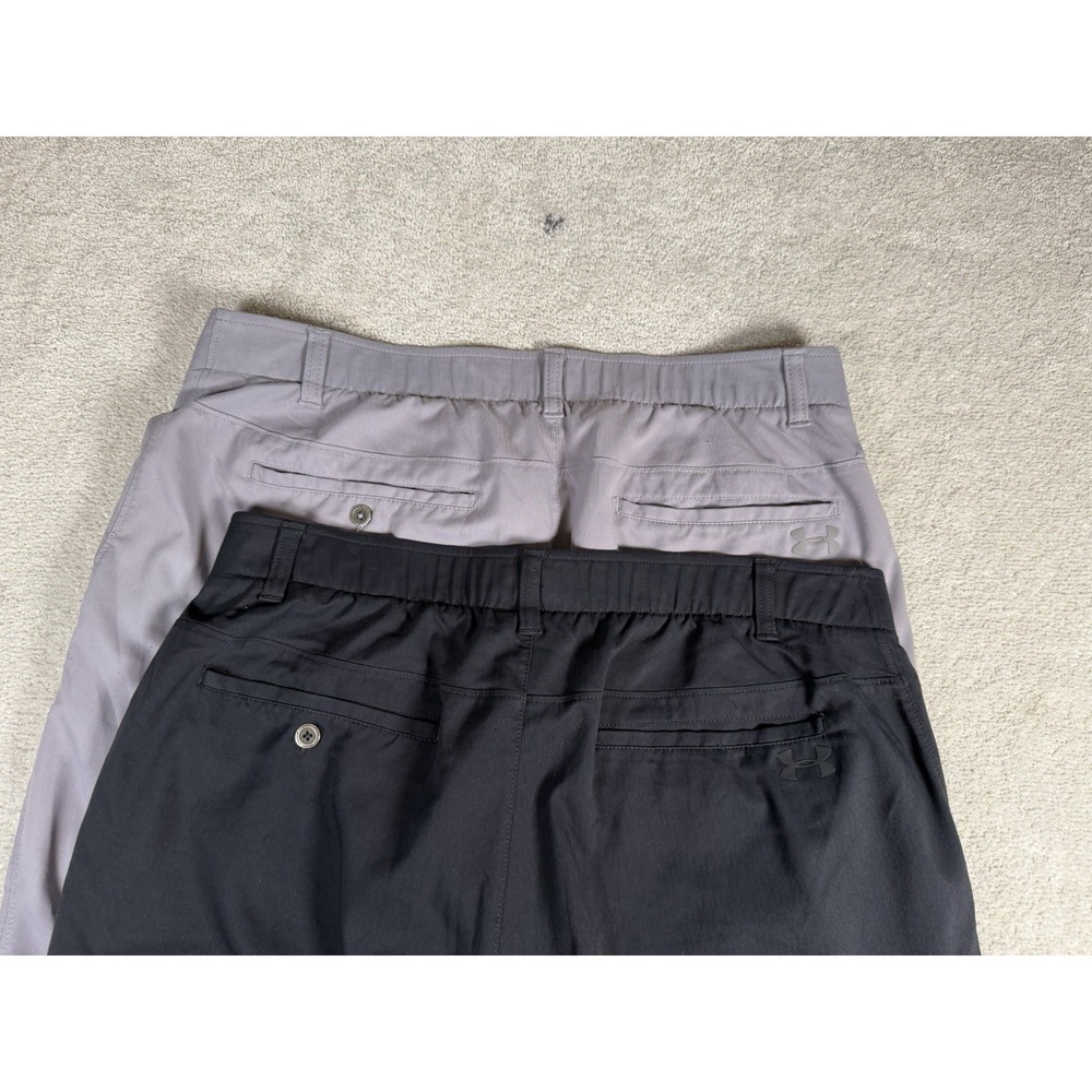 Lot of 2~ Under Armour Stretch Performance Straight Leg Golf Pants Men's 38x30